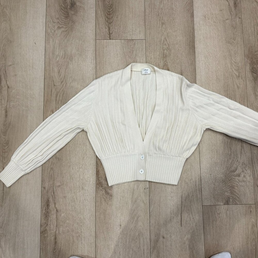 Aritzia Plunge Front Cardigan / Thais Ribbed Cardigan